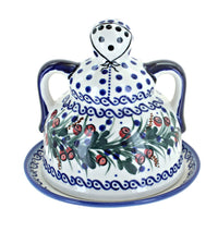 Polish Pottery Berry Medium Cheese Lady