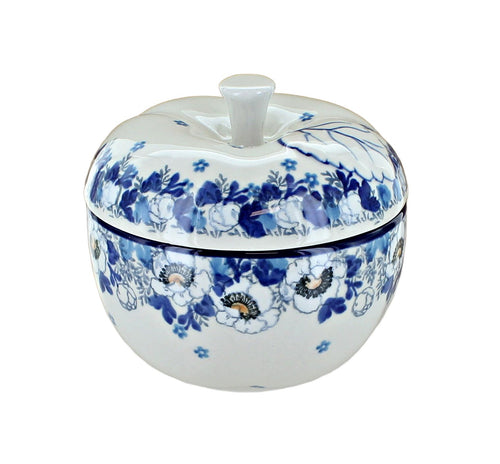 Polish Pottery Georgia Blue Apple Baker