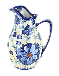Polish Pottery Daisy Surprise Pitcher