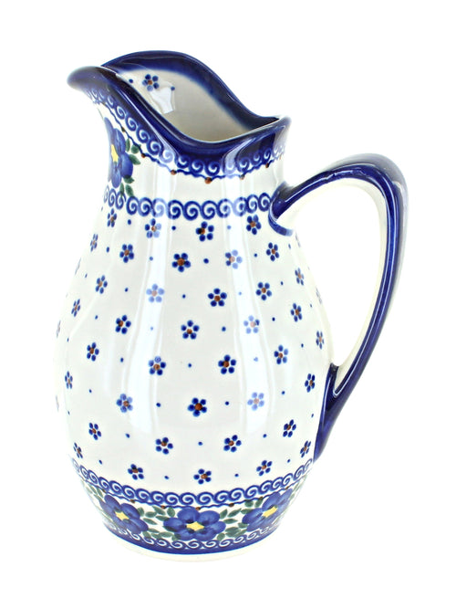 Polish Pottery Spring Blossom Pitcher