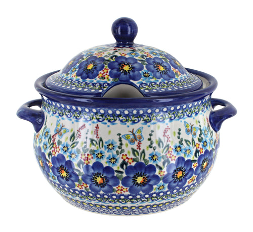 Polish Pottery Garden of Blue Large Soup Tureen