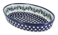 Polish Pottery Sweet Annie Small Oval Baker