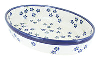 Polish Pottery Willow Small Oval Baker