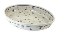 Polish Pottery Country Meadow Medium Oval Baker