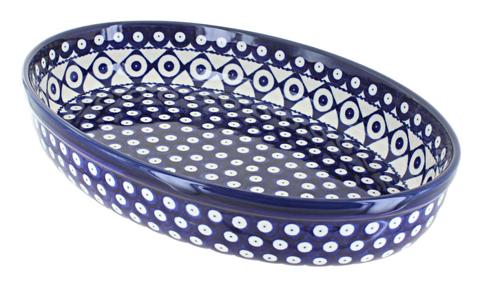 Polish Pottery Xandra Medium Oval Baker