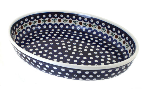 Polish Pottery Nature Medium Oval Baker