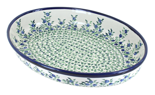 Porcelain Vine Large Oval Baker