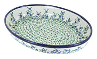 Polish Pottery Porcelain Vine Large Oval Baker