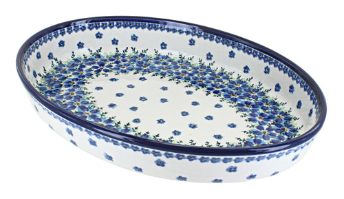 Polish Pottery Kalina Large Oval Baker