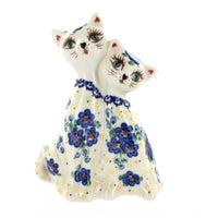 Polish Pottery Daisy Surprise Twin Cats