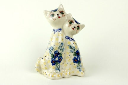 Daisy Surprise Twin Cats Polish Pottery
