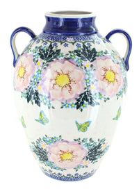 Polish Pottery Apple Blossom Large Jug Vase
