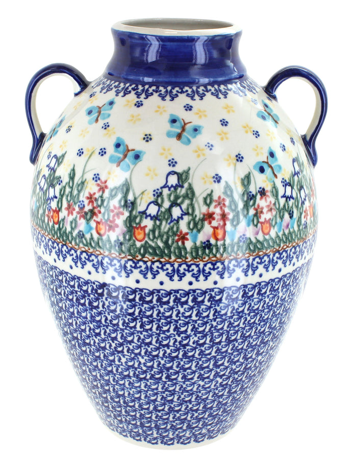 Polish Pottery Garden of Eden Large Jug Vase