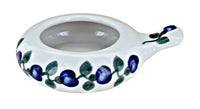 Polish Pottery Pansies Candle Holder