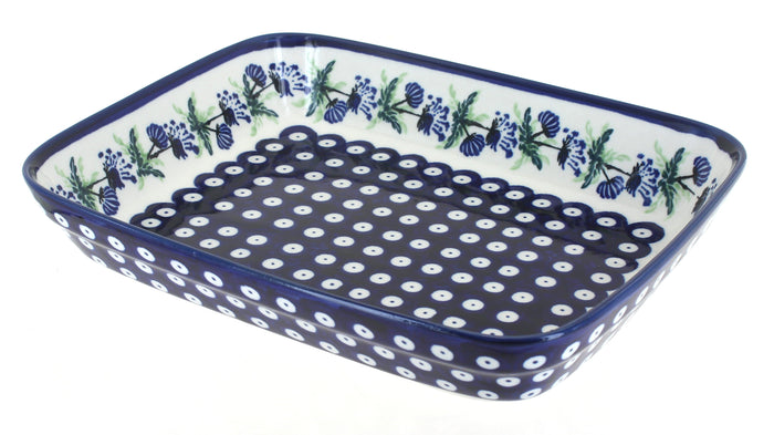 Polish Pottery Sweet Annie Small Rectangular Baker
