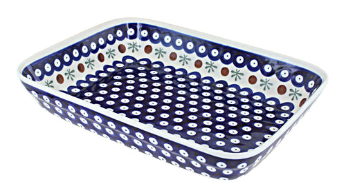 Polish Pottery Nature Small Rectangular Baker