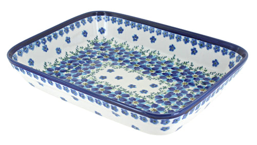 Polish Pottery Kalina Small Rectangular Baker