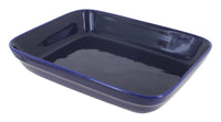Polish Pottery Cobalt Small Rectangular Baker
