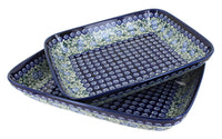 Polish Pottery Seaside Swirl Rectangular Baker Set