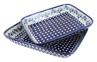Polish Pottery Sweet Annie Rectangular Baker Set