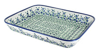 Polish Pottery Porcelain Vine Medium Rectangular Baker