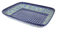 Polish Pottery Seaside Swirl Large Rectangular Baker