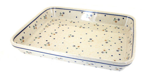 Polish Pottery Country Meadow Large Rectangular Baker