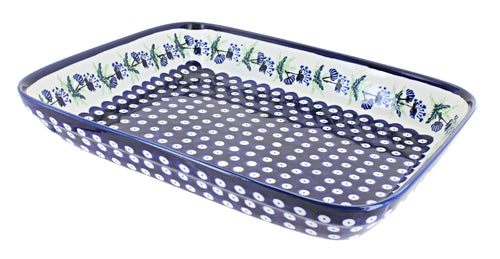 Polish Pottery Sweet Annie Large Rectangular Baker