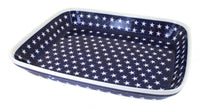Polish Pottery Stars Large Rectangular Baker