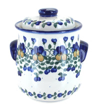 Polish Pottery Pansies Cookie Jar