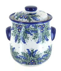Polish Pottery Hyacinth Cookie Jar