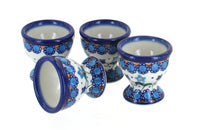 Polish Pottery Savannah 4PC Egg Cup Set