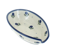 Polish Pottery Blueberry Small Spoon Rest