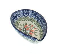 Polish Pottery Spring Tulip Small Spoon Rest