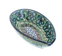 Polish Pottery Mardi Gras Small Spoon Rest