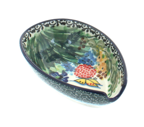 Polish Pottery Teresa Small Spoon Rest