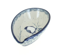 Polish Pottery Bluebird Small Spoon Rest