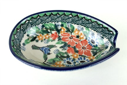 Maria Small Spoon Rest Polish Pottery