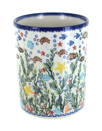 Polish Pottery Atlantis Utensil Jar
