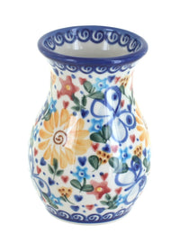 Polish Pottery Butterfly Vase