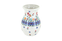 Polish Pottery Hearts & Flowers Vase