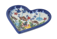 Polish Pottery Atlantis Heart Dish