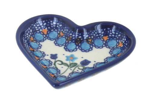 Polish Pottery Savannah Heart Dish