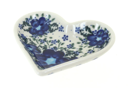 Polish Pottery Melanie Heart Dish