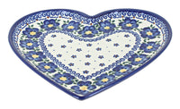 Polish Pottery Spring Blossom Large Heart Plate