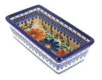 Polish Pottery Autumn Burst Small Loaf Baker