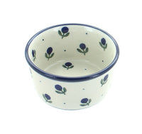 Polish Pottery Blueberry Small Deep Ramekin