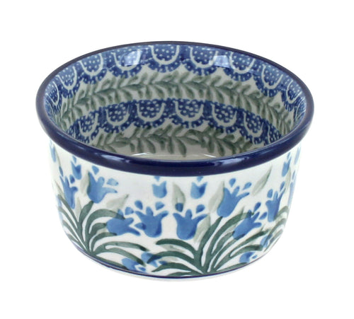Polish Pottery Tulip Bouquet Small Deep Ramekin
