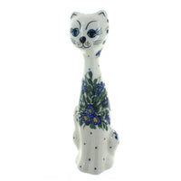 Polish Pottery Hyacinth Small Cat