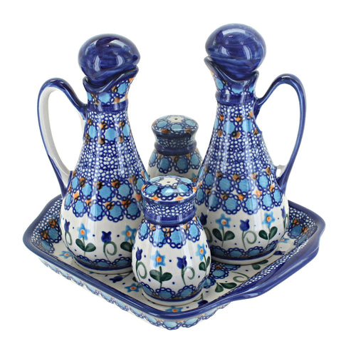 Polish Pottery Savannah Table Accessory Set